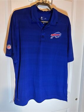 NFL Buffalo Bills Royal Blue Polo Shirt Men’s XL